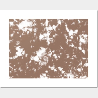 Mocha Storm - Tie-Dye Shibori Texture Posters and Art